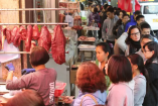 Wuhan kødmarked før corona